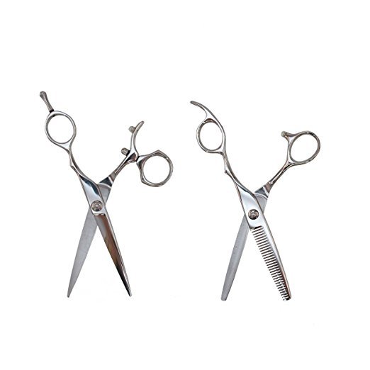 Premium Unbranded  6" Swivel Handle Scissors 6" and Static Thinning Sheers