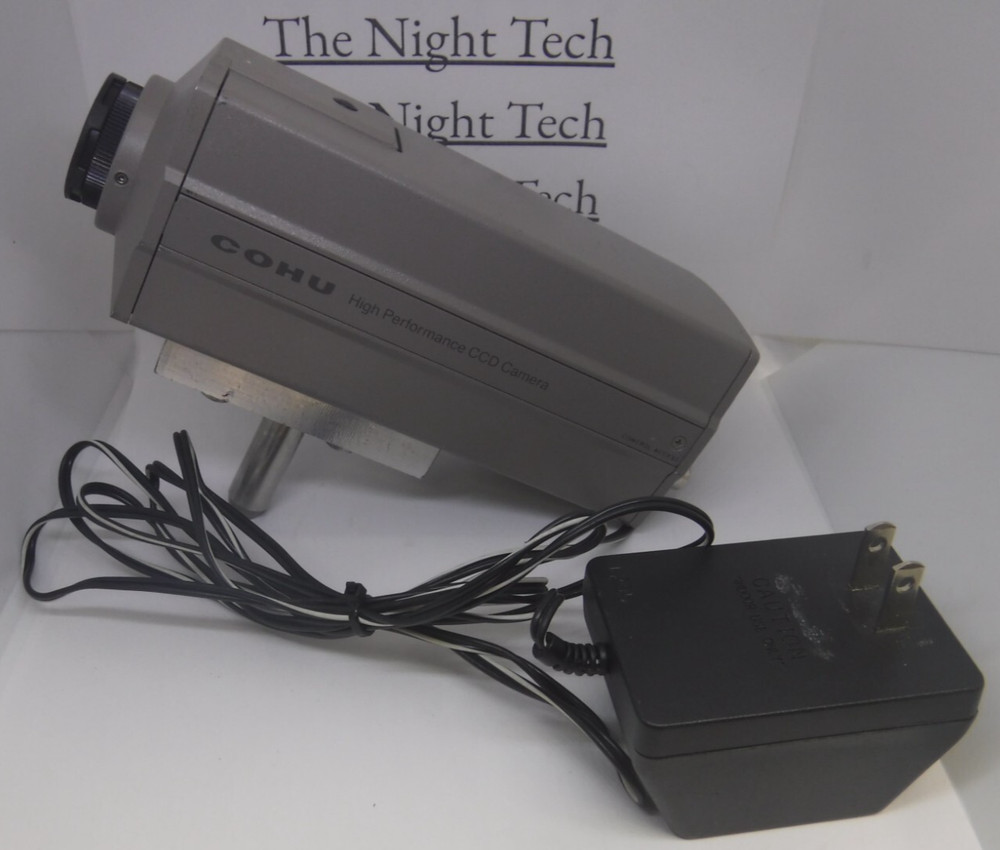 COHU High Performance CCD Camera 4915-2000/0000 w/ Power Supply