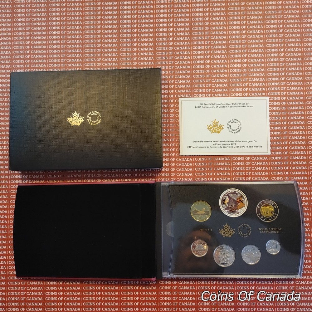 2018 Canada Special Edition Colored Silver Dollar Proof Set #coinsofcanada