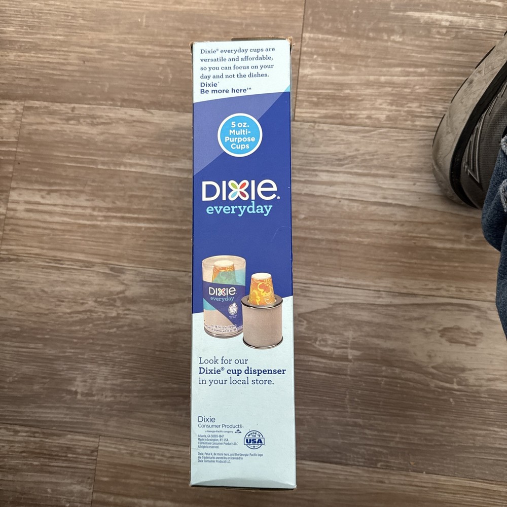 Open Box 67 Count Dixie Bathroom Cups Pack 5 oz (4Type Everyday Medallions) 2016
