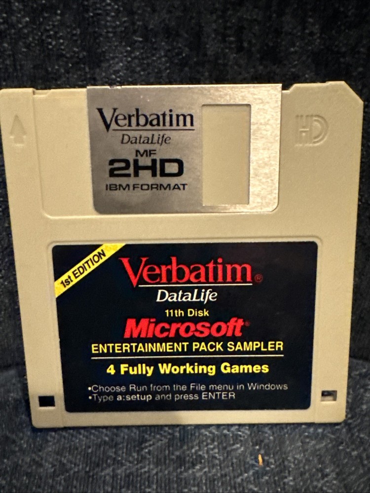 Vintage Microsoft Entertainment Pack Sampler 1st Edition