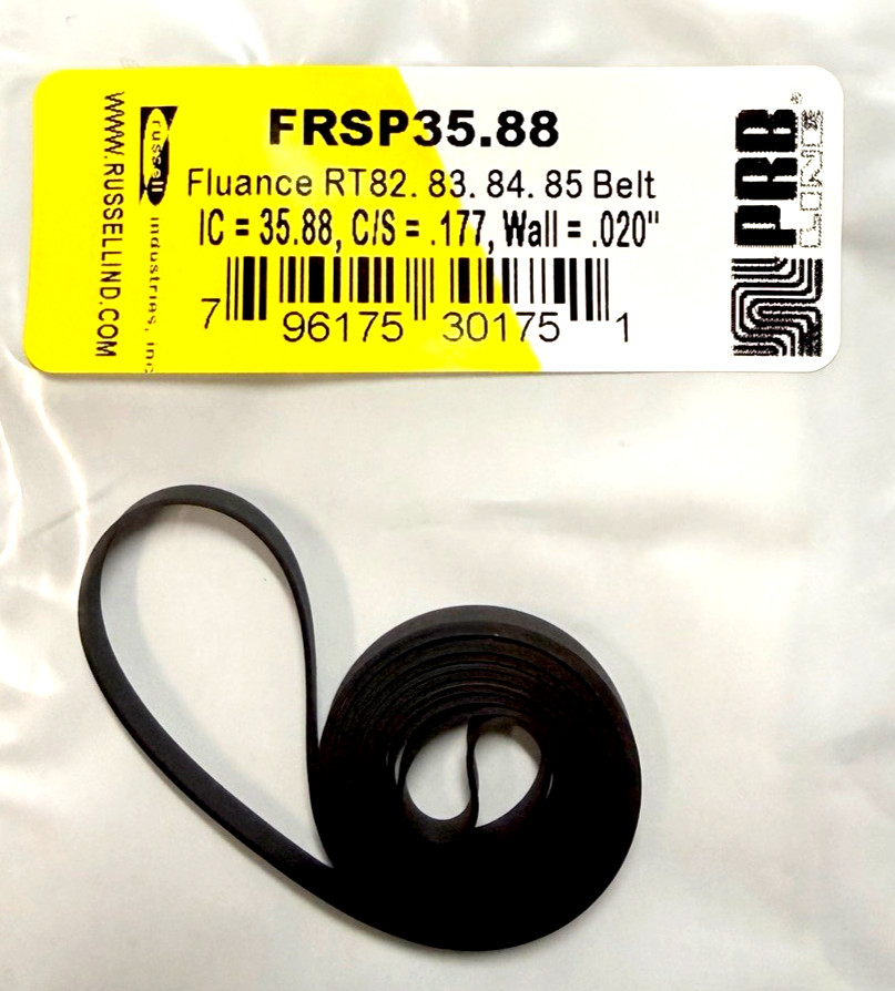 TURNTABLE BELT FOR FLUANCE MODELS RT82 RT83 RT84 RT85  PRB BRAND!!! FREEBIE!!!