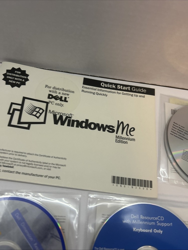 Vintage Dell Computer Software Discs Lot Of 8