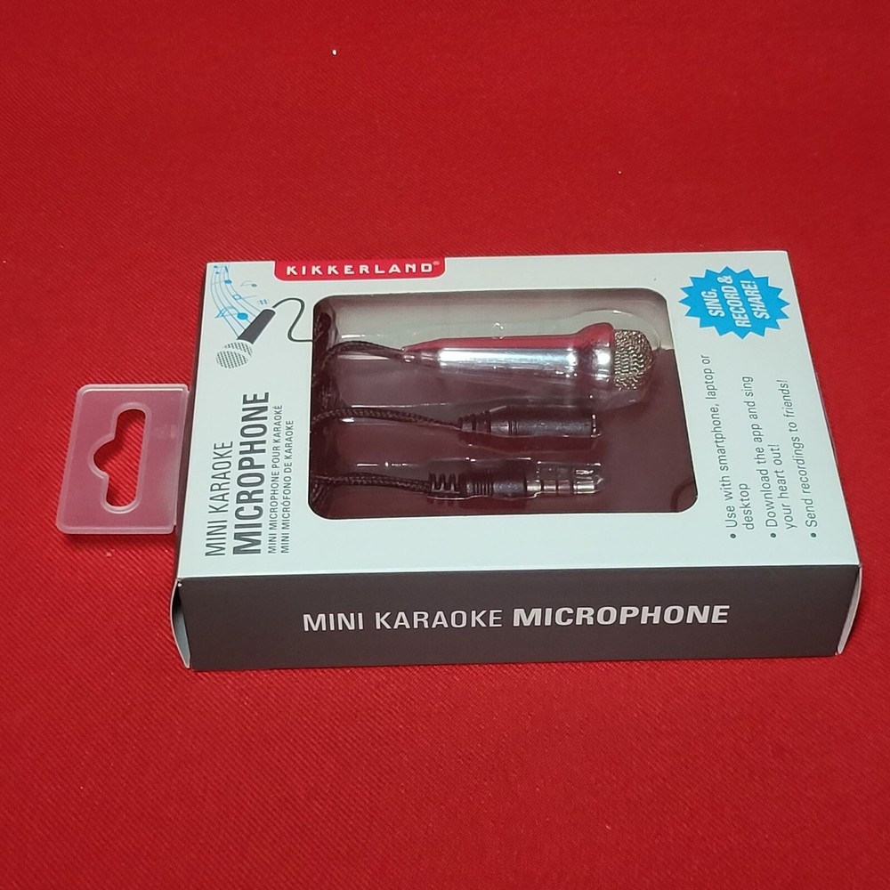 Kikkerland Mini Karaoke Microphone Sing Record & Share