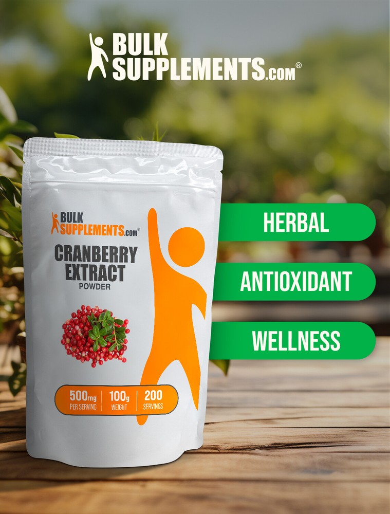 BulkSupplements Cranberry Extract Powder - 500mg Per Serving