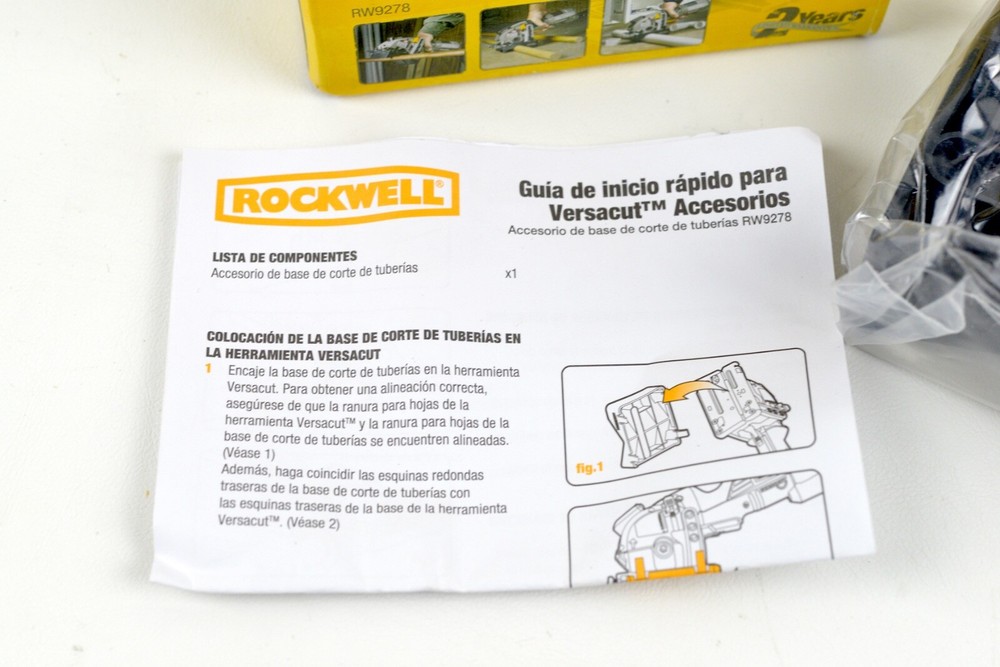 Rockwell versacut rw9278 pipe cutting guide