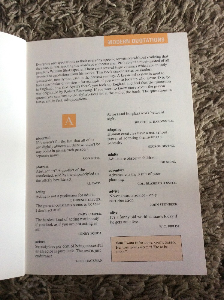 Modern Quotations by George Beal (Paperback, 1995)