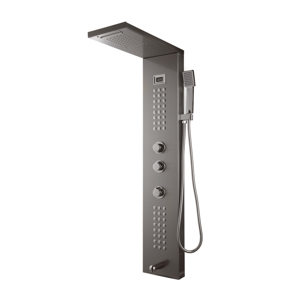 Wall Mounted Shower Panel System - Bathroom Shower Column with Massage Jets