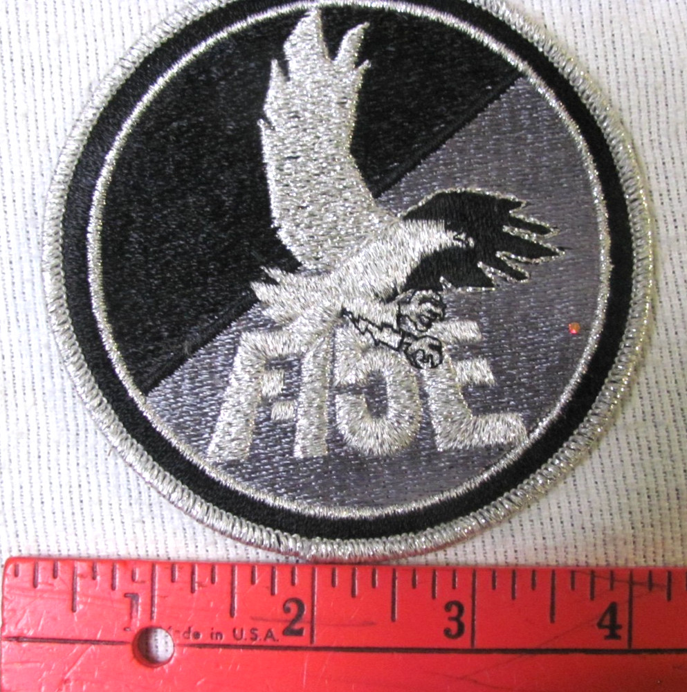 F 15 E Air Force Silver/Black Fighter Patch 4" Unused Free Ship