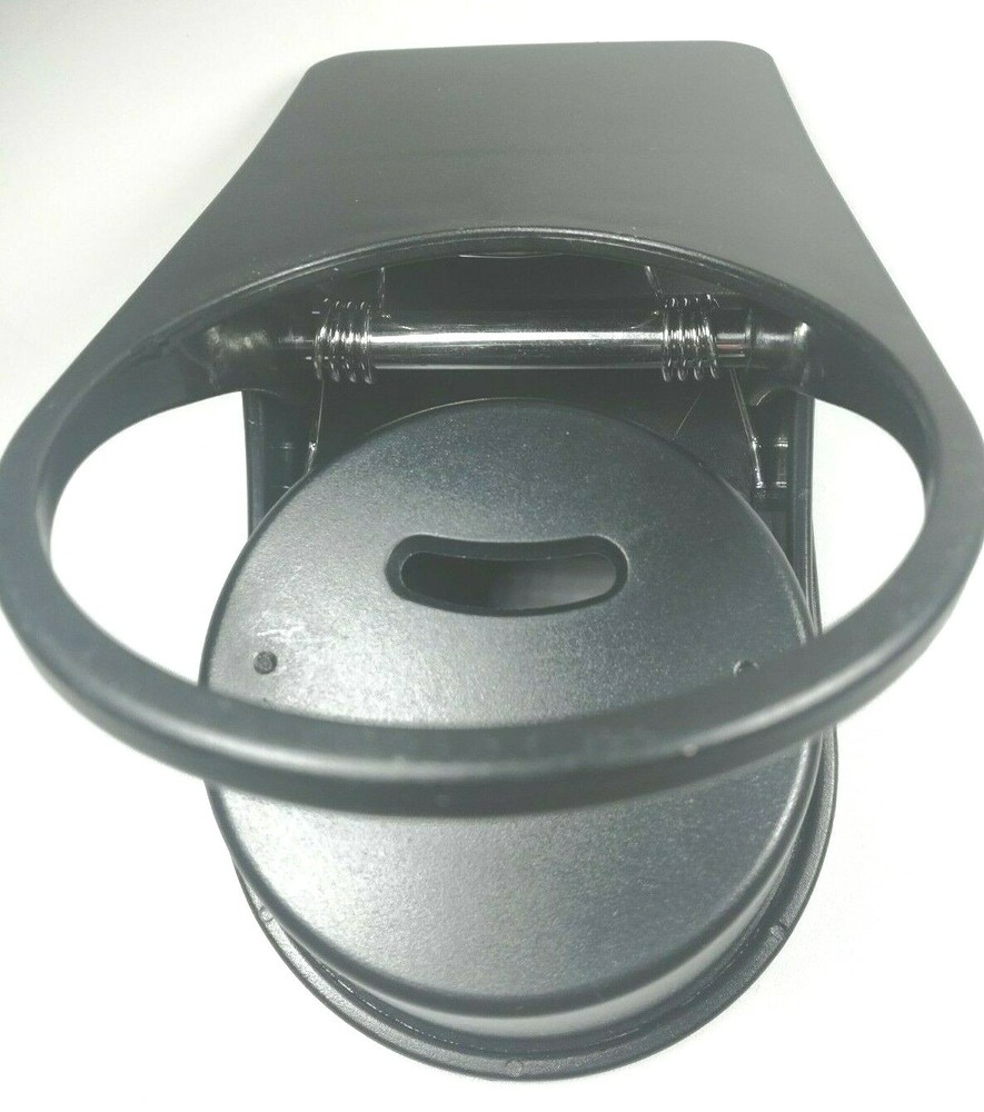 Clip-On Drink Container Holder Black Clips On Table & Shelf Edges