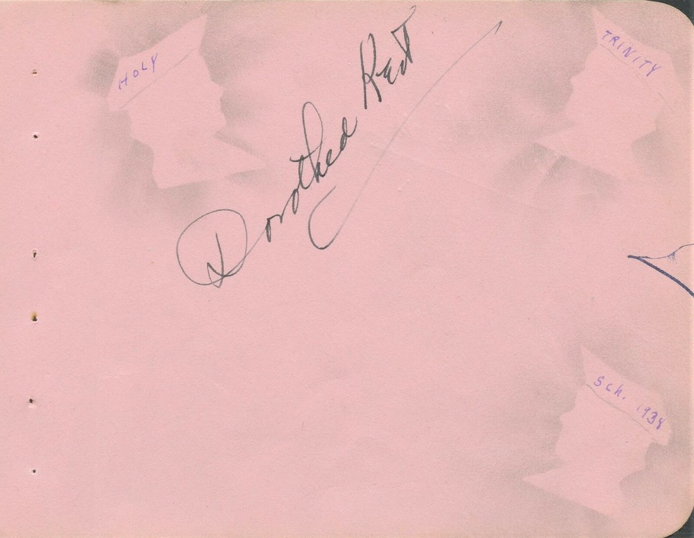 Vintage DOROTHY KENT Autograph