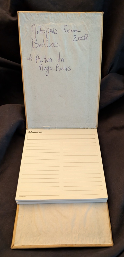 Tooled Leather Memo Note Pad Cover-handmade in Brazil