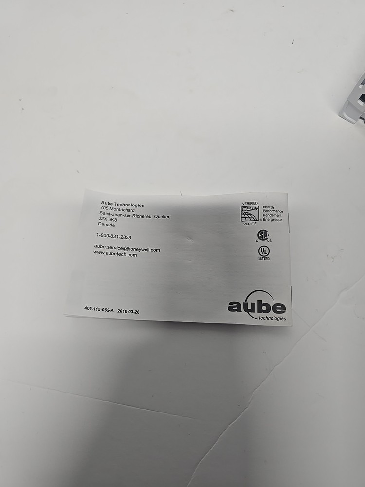 Aube Technologies TH115-A-120S 7-Day Programmable Line Voltage Thermostat