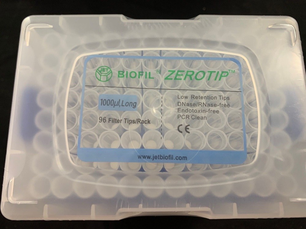 ZEROTIP 1000µL Universal Low Retention Micro Pipette Tips Sterile 1920/CASE