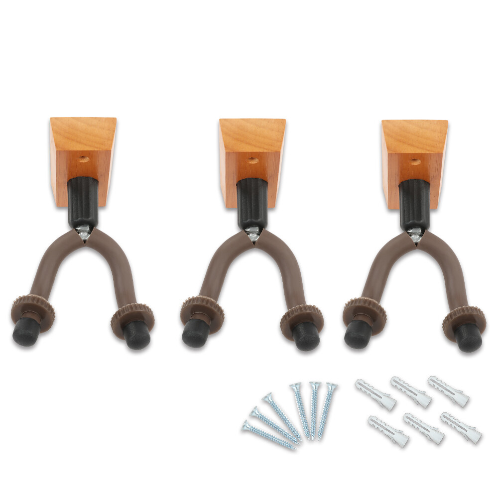 3-PACK Guitar Hanger Holder Stand Holder Hooks Display Wall Mount Keep