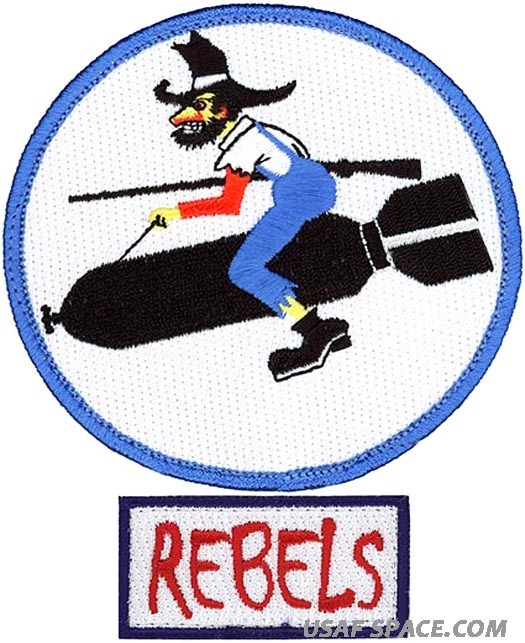 USAF 730th AIR MOBILITY TRAINING SQ –HERITAGE + REBELS POCKET TAB ORIGINAL PATCH