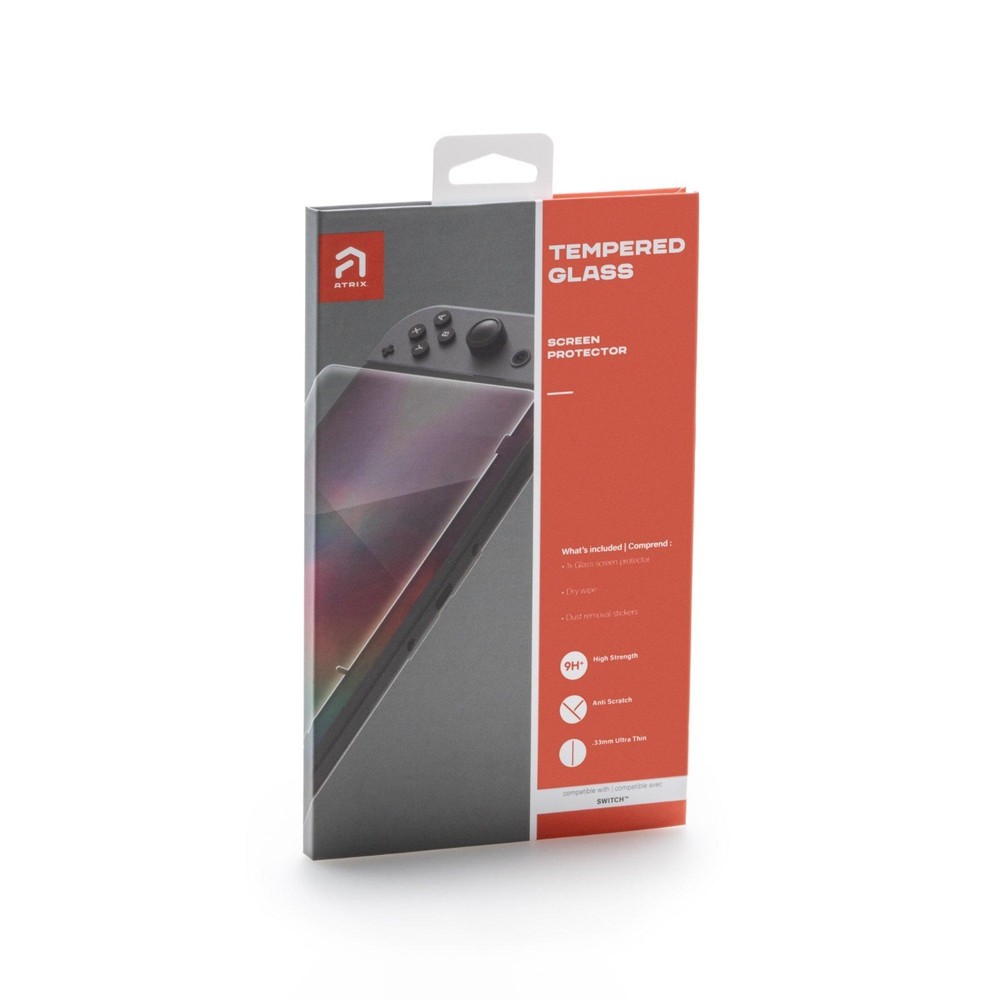Nintendo Switch Tempered Glass Screen Protector (Atrix) - open box