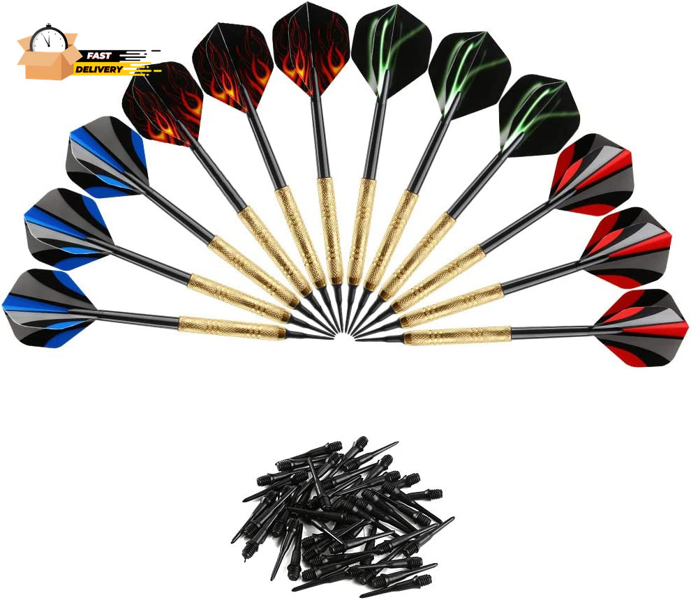 12 Pcs Darts Plastic Tip, Soft Tip Darts Set, 14G Plastic Tipped Dart, A
