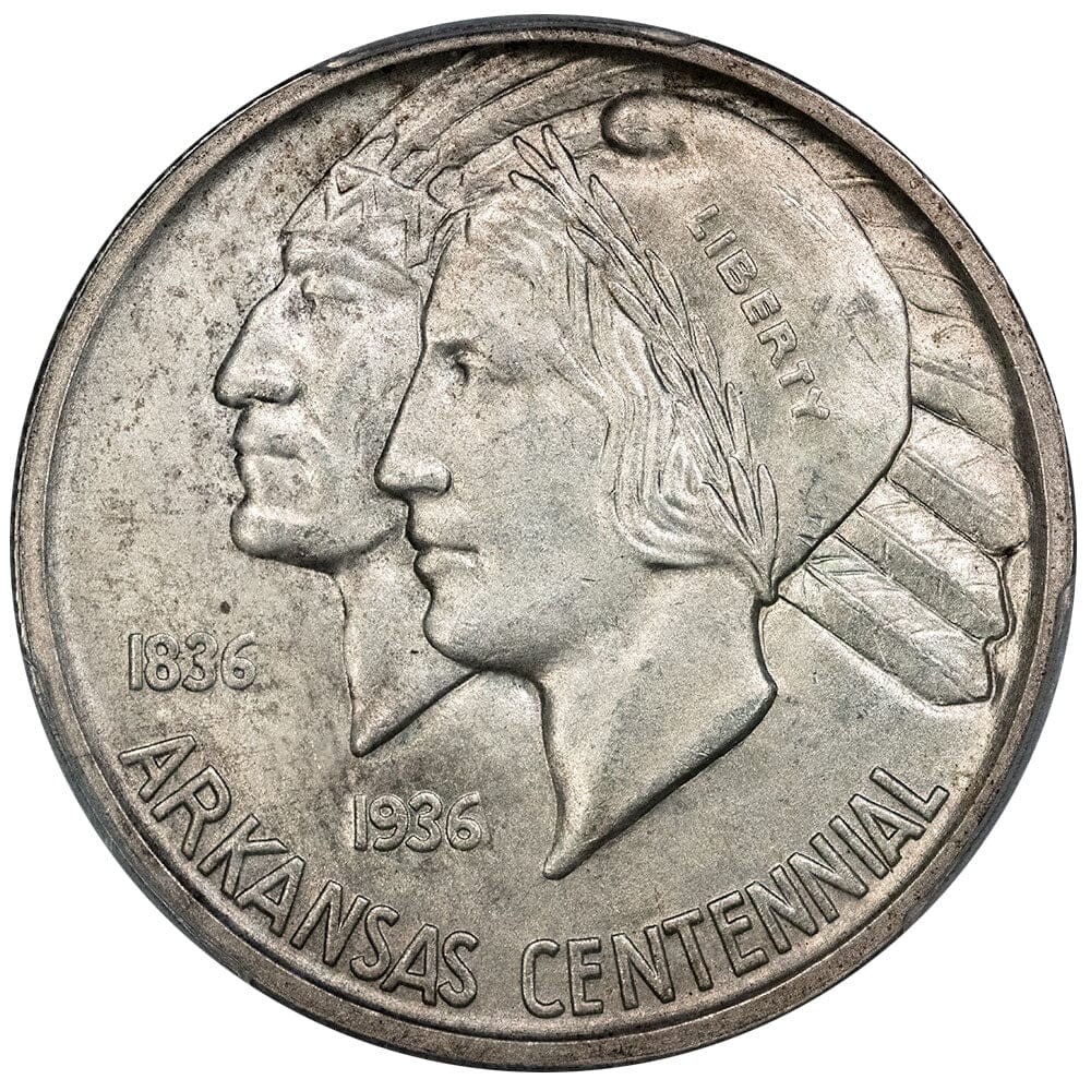1938-S Arkansas Silver Commemorative Half Dollar - PCGS MS 66 - Gem Uncirculated