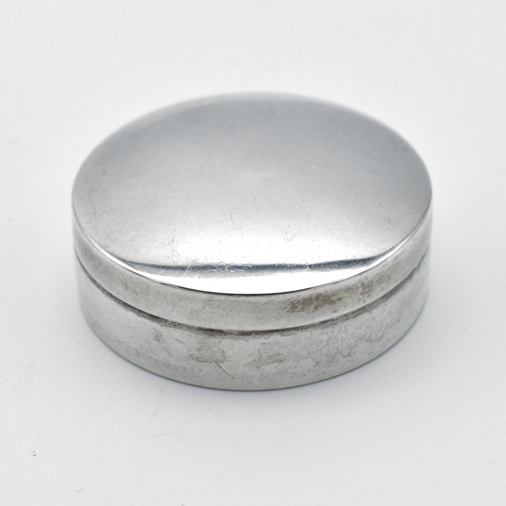 Antique Solid Silver Pill Pot Snuff Box 1925 William Neale