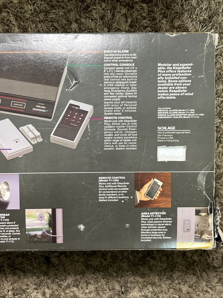 Schlage Keepsafer Plus Security System New Open Box