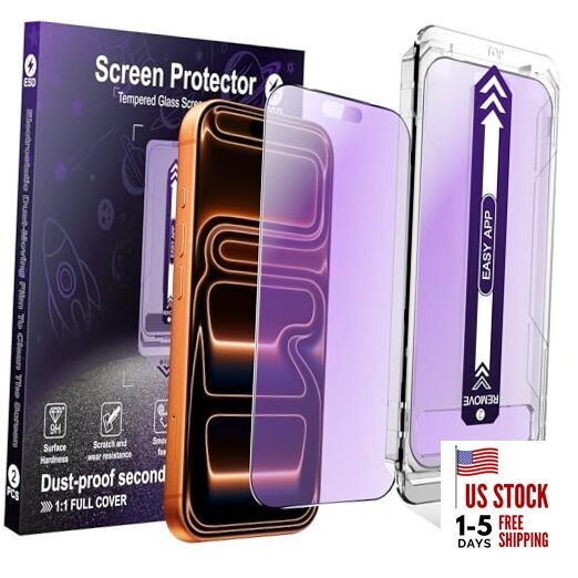 2-Pack Matte Screen Protector for iPhone 17 Pro Anti Blue Light Matte [2-Pack]