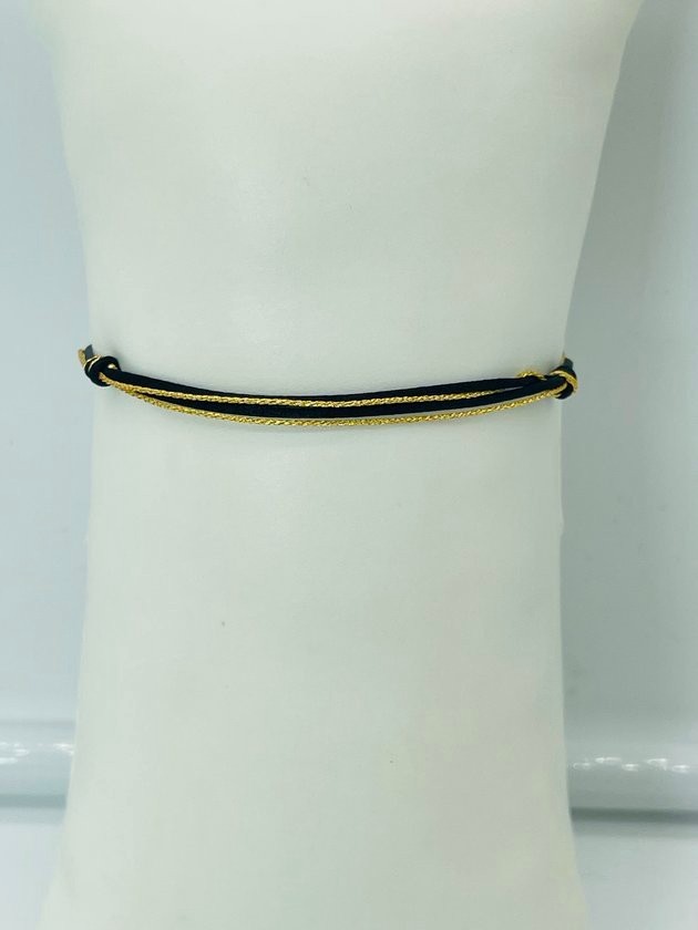 Lucky String Protection Bracelet • Red or Black Minimalist Adjustable - 2pc