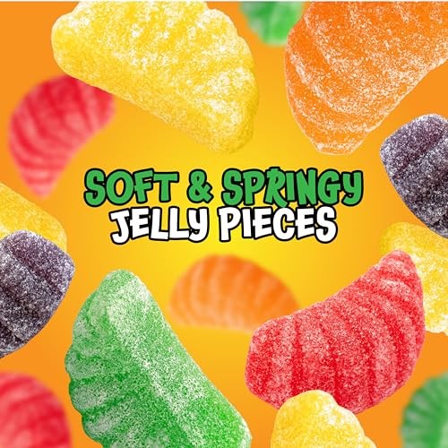 Fruit Slices 2lb Bulk Pack – 65 Assorted Jelly Candy Wedges for Snacking