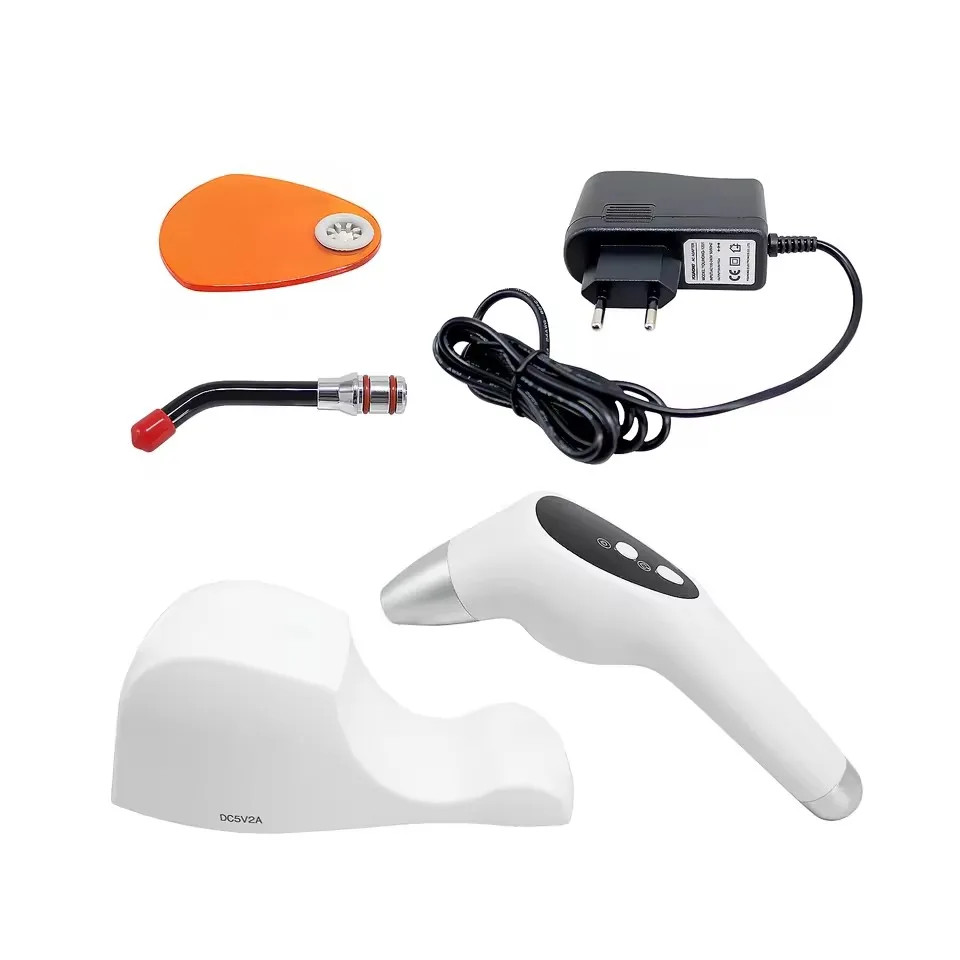 Dental Curing Lamp Wireless 5W High Power 1 Second Caries Detection 2000mw