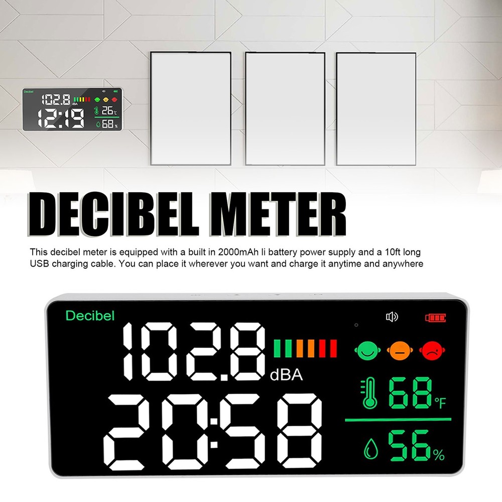 3-11in LED Display Decibel Meter For Home Studio