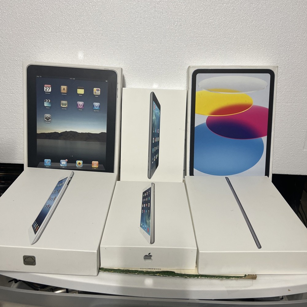 Lot Of 6 Apple iPad Empty Boxes