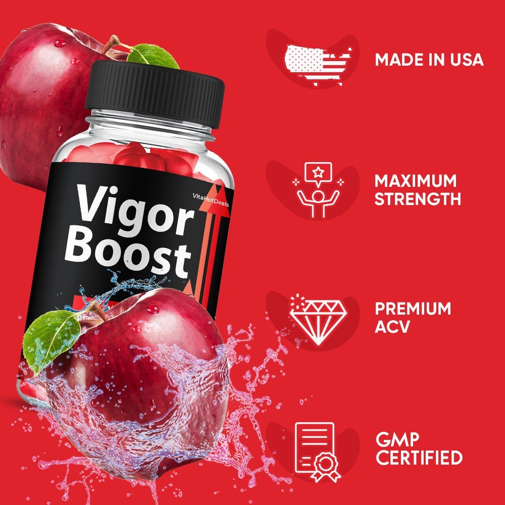 Vigor Boost Gummies, Max Strength Formula, VigorBoost Supplement (1 pack)