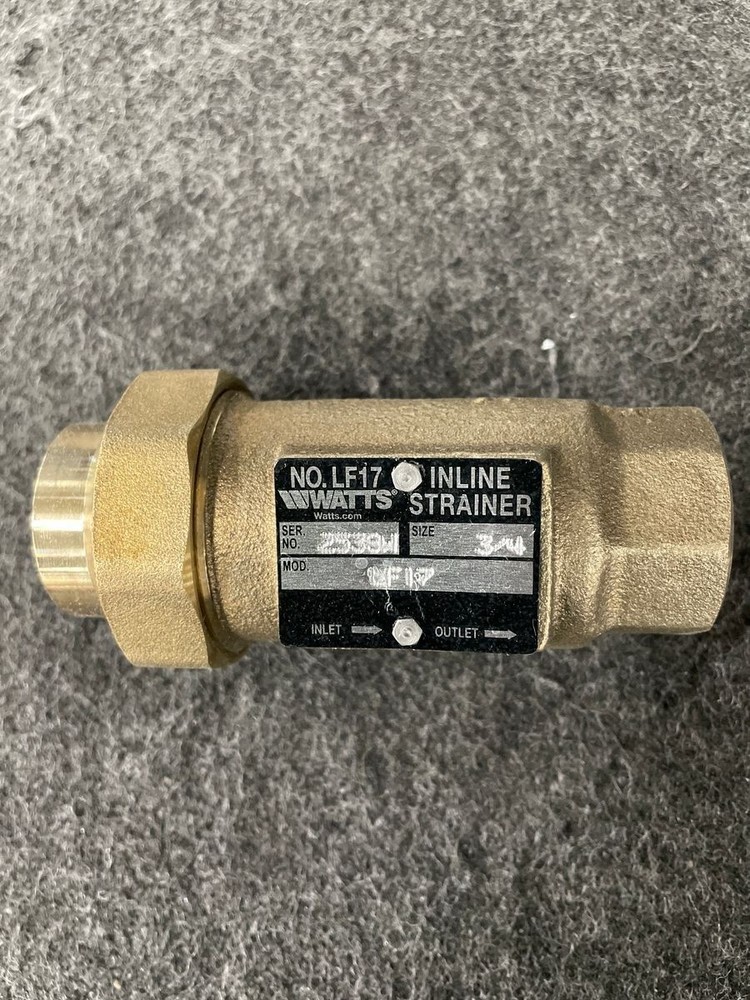 WATTS 3/4" LF17 Bronze Union-End Inline Stainer 0125079