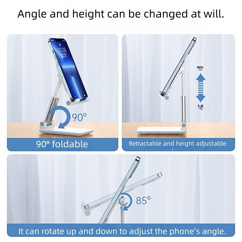 Live Stream Adjustable Phone Stand Foldable Retractable Desktop Office Gift