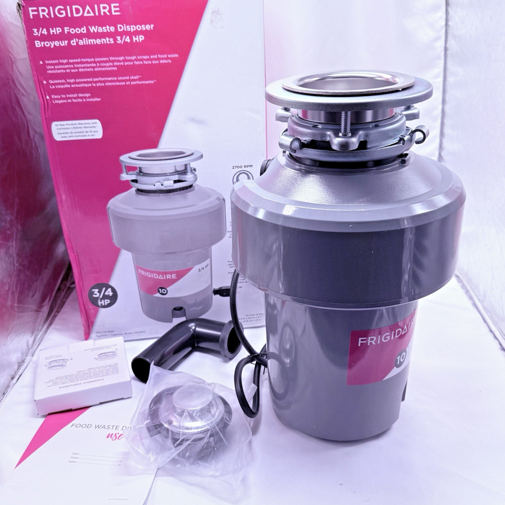 Frigidaire 3/4 HP Corded Garbage Disposal for Kitchen Sinks | FF75DISPC1