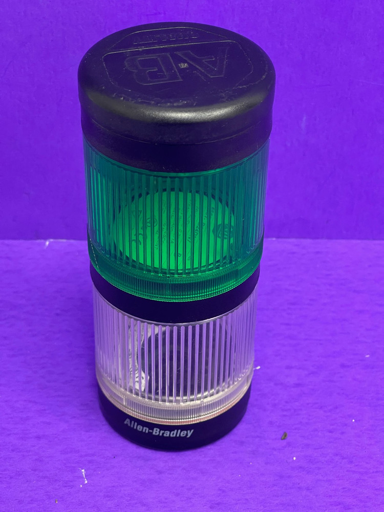 Allen-Bradley 855T-B24DN (7,3) 70mm Control Tower Stack Light w/Mounting Base