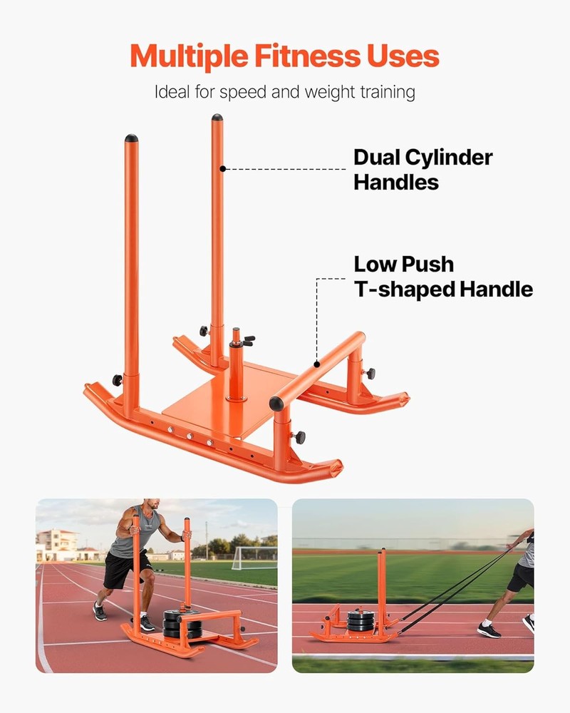VEVOR Strength Training Push Pull Sled 1 Pack