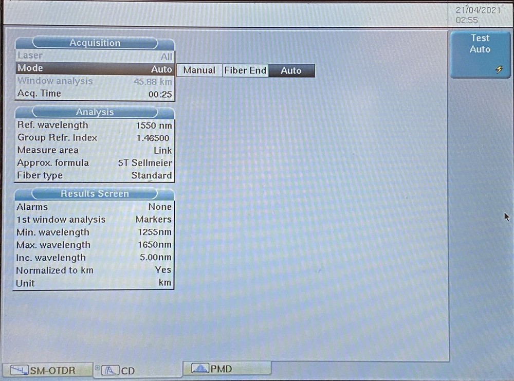 JDSU OTDR/CD/PMD Measurement System