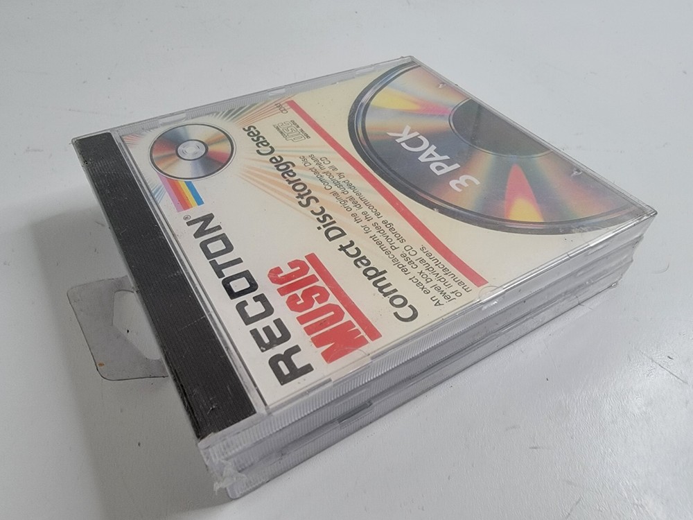 Recoton Compact Disc Storage Cases New Sealed 3-Pack Old Stock