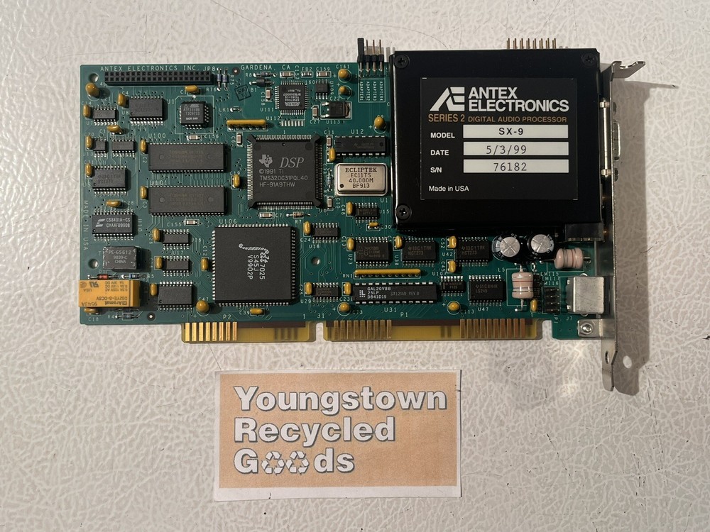 ANTEX ELECTRONICS SERIES 2 DIGITAL AUDIO PROCESSOR SX-9 16-BIT ISA CARD