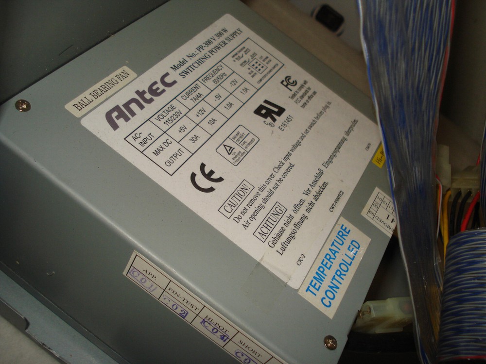 VINTAGE GENERIC SCSI EMPTY PC ATX TOWER COMPUTER CASE -ANTEC POWER SUPPLY-