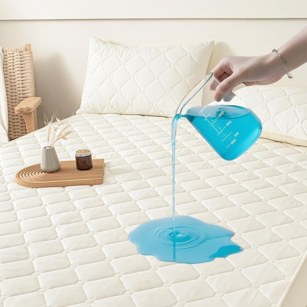 Queen Mattress Protector Waterproof 18” Deep Pocket Fitted Sheet Queen 2pcs