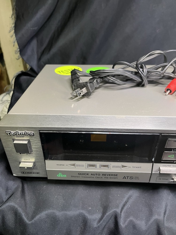 Technics Stereo cassette deck RS-B49R Quick auto reverse tape no screen