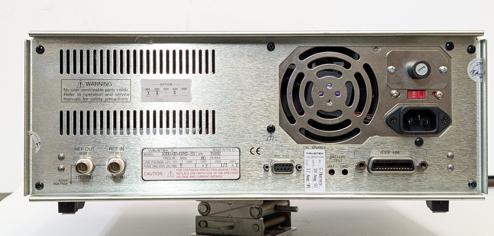 WAVETEK MODEL 395 100 MHz Synthesized Arbitrary Waveform Generator