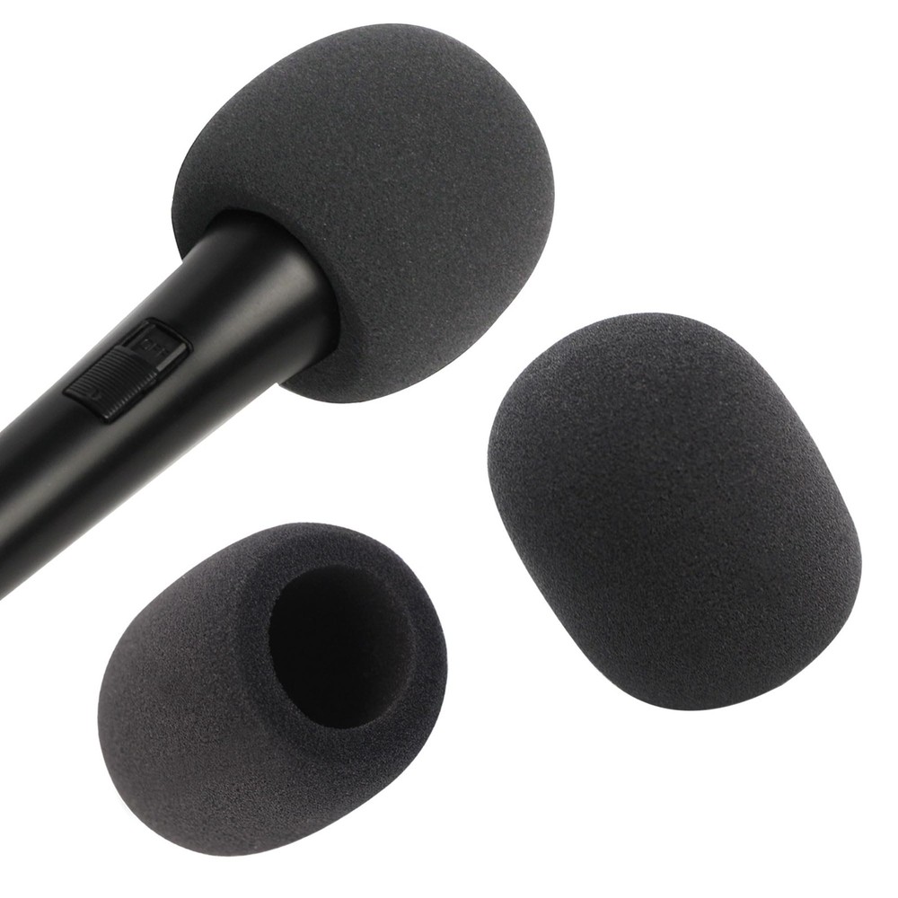 2 Pack Foam Mic Cover Handheld Microphone Windscreen