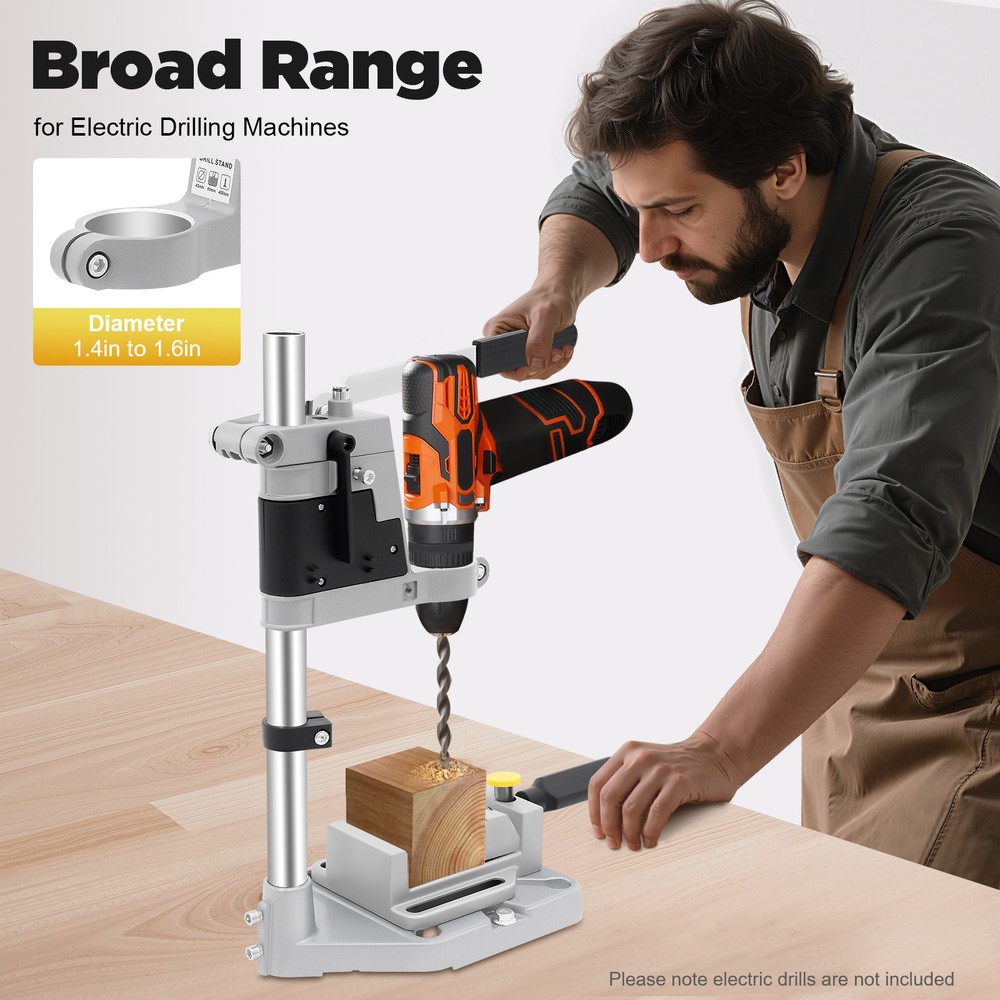 Universal Drill Press Stand Single Head Drill Stand Tool Bench Clamp Electric