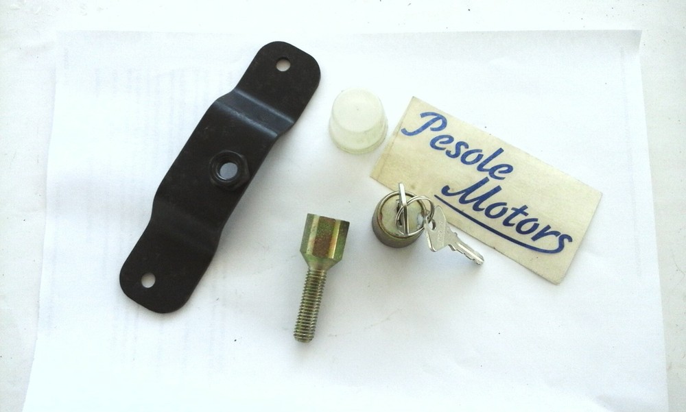 Vintage Motorcycle Wheel Lock Anti-Theft with Mechanical Key