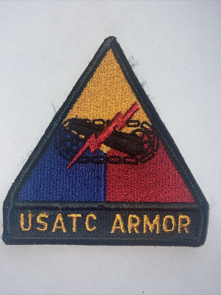 Army Patch: USATC Armor - merrowed edge