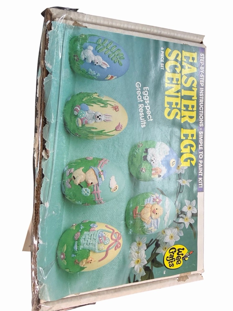 Vintage Wee Crafts Easter Egg Scenes Paint Kit