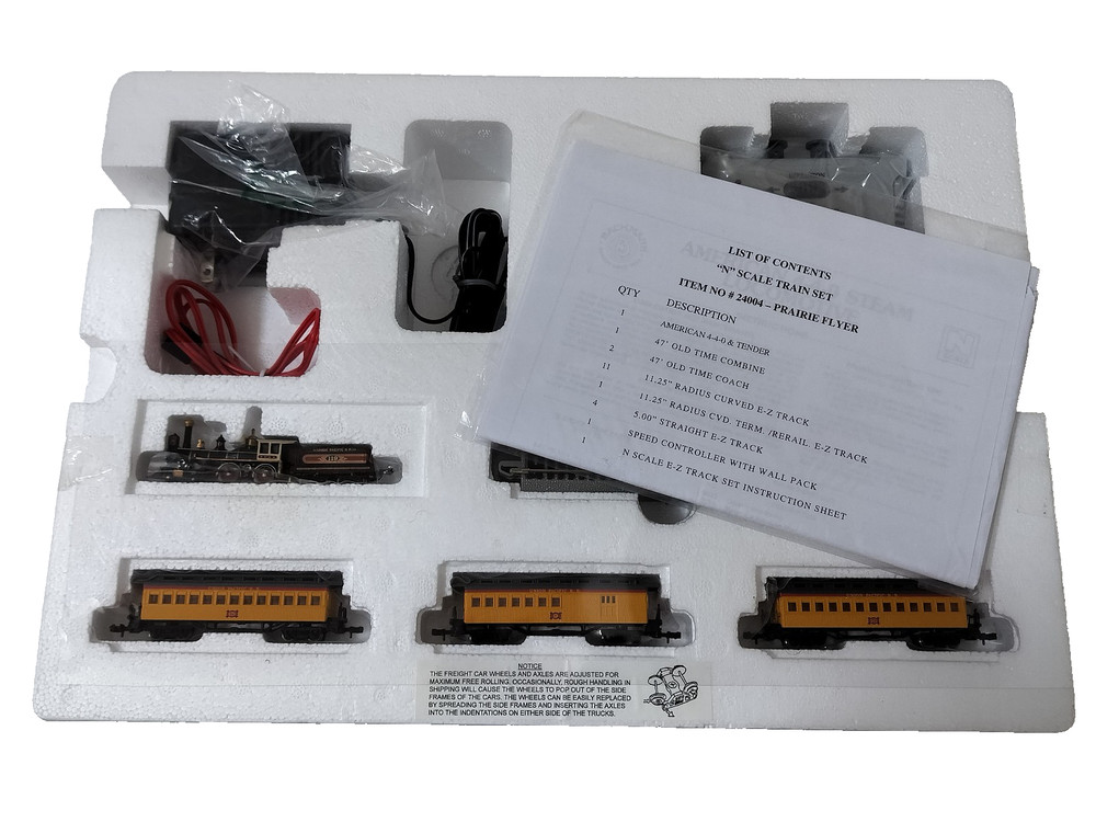 Bachmann N Scale Prairie Flyer Train Set Item 24004